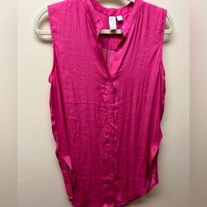 Joie pink flowy shirt size XS